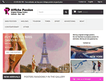 Tablet Screenshot of affiche-passion.com